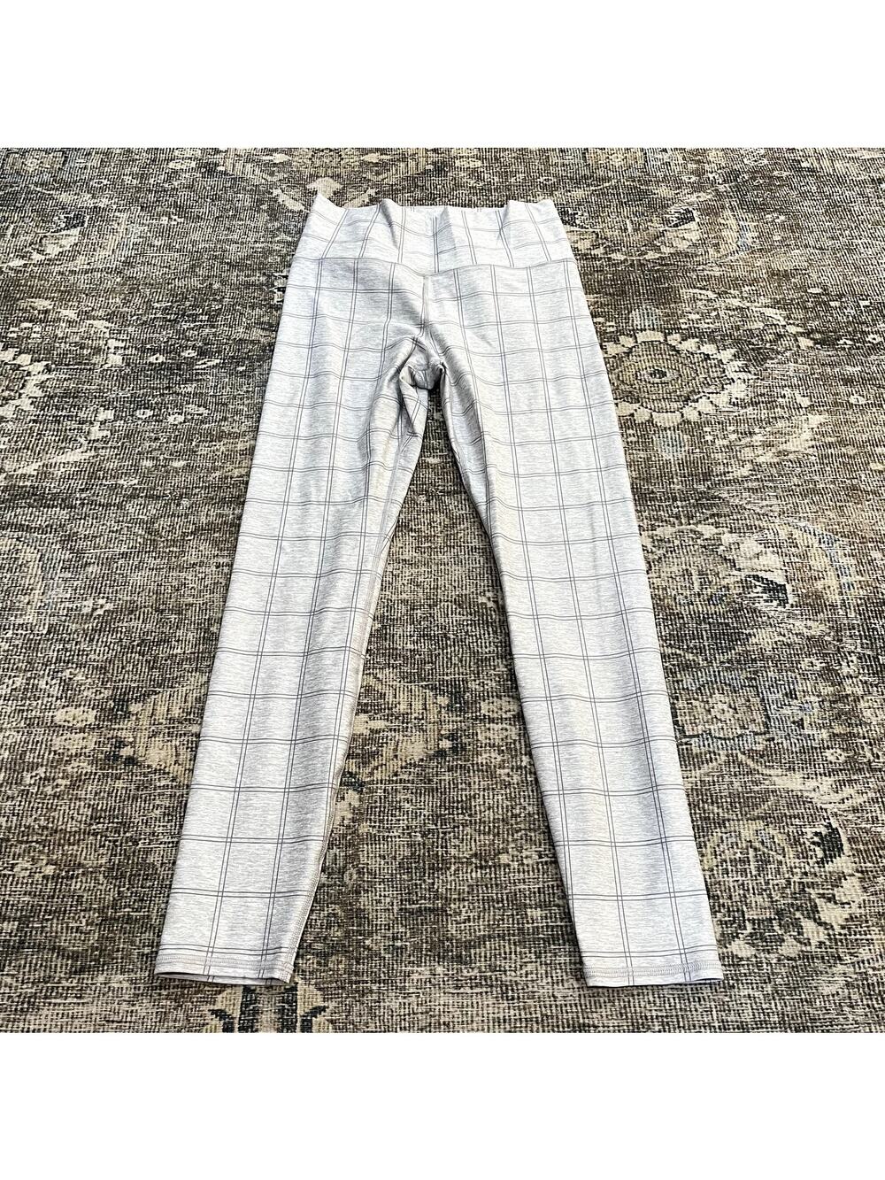 Vuori Clean Elevation Clay Heather Windowpane Leggings Women's Size S